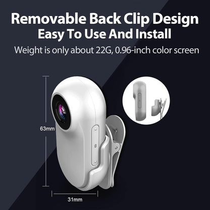 1080P HD Pet Camera Collar – Wide Angle, USB Rechargeable Cat & Dog Camera (Adjustable Strap)