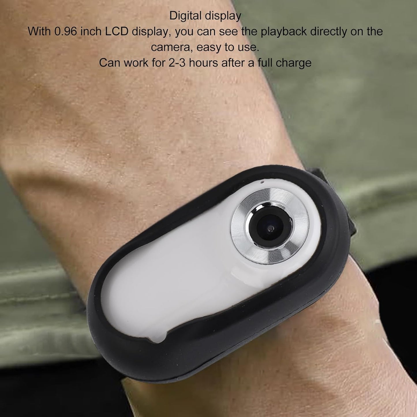 1080P HD Pet Camera Collar – Wide Angle, USB Rechargeable Cat & Dog Camera (Adjustable Strap)