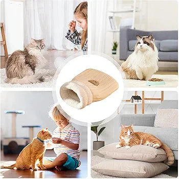 Cat Sleeping Bag Bed – Soft Fleece Tunnel for Kittens & Small Pets