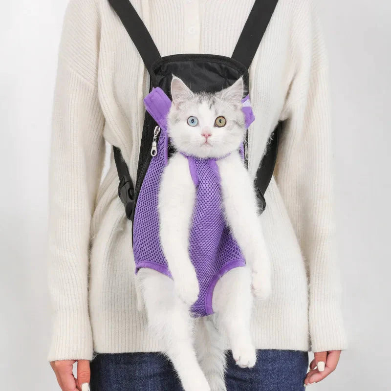 Pet Cat Travel Backpack Carrier – Breathable, Secure & Hands-Free Design for Vet Trips, Hiking & Travel