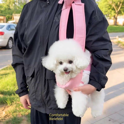 Cute Pet Front Carrier Backpack – Hands-Free Travel Bag for Small Dogs & Cats