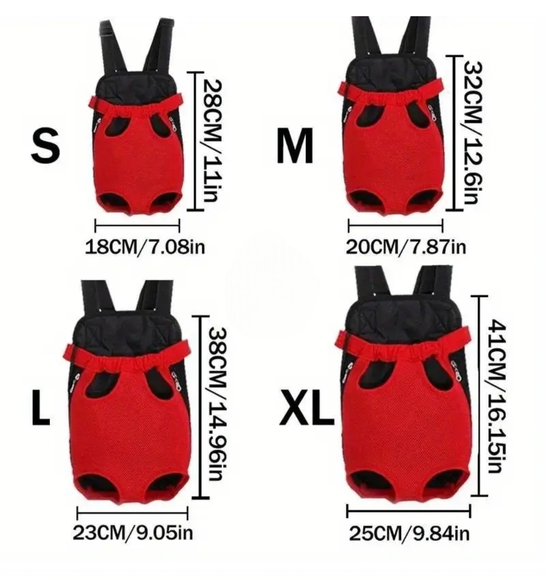 Cute Pet Front Carrier Backpack – Hands-Free Travel Bag for Small Dogs & Cats