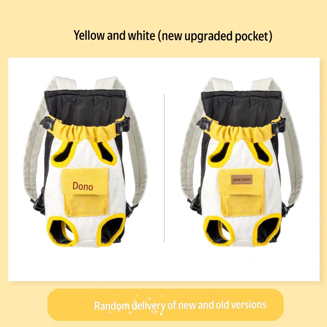 Upgraded Pet Front Carrier Backpack – Hands-Free Travel Pocket for Small Cats & Dogs
