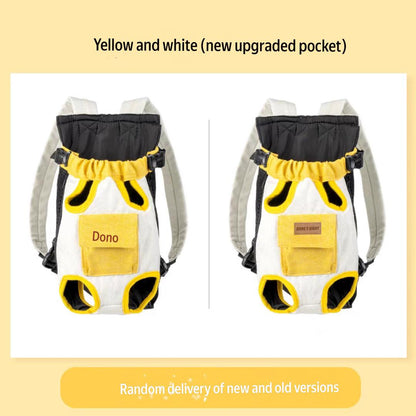 Upgraded Pet Front Carrier Backpack – Hands-Free Travel Pocket for Small Cats & Dogs