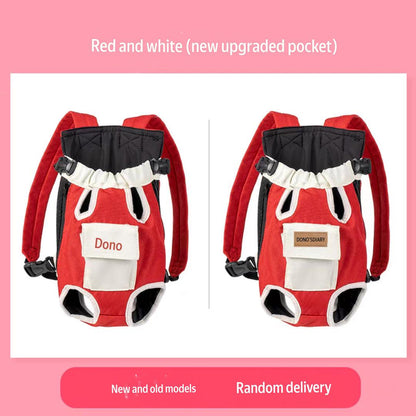 Upgraded Pet Front Carrier Backpack – Hands-Free Travel Pocket for Small Cats & Dogs